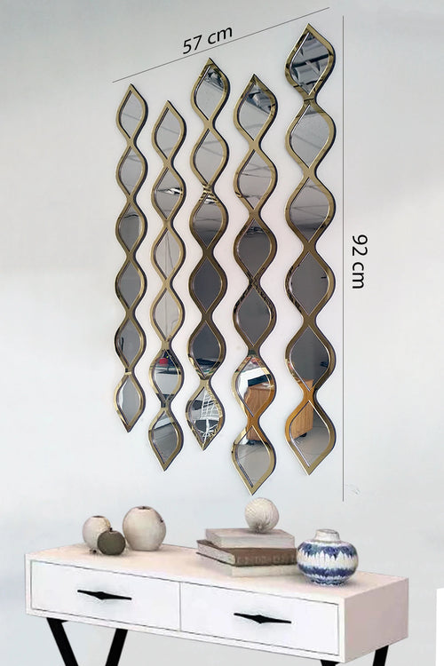 décoration murale en bois design goutte d'eau acrylique - vue 3 sur 7