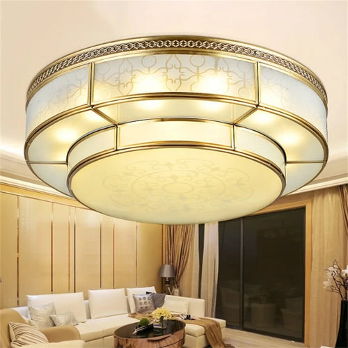 plafonnier en cuivre rétro pour un intérieur élégant et chaleureux - vue 2 sur 6