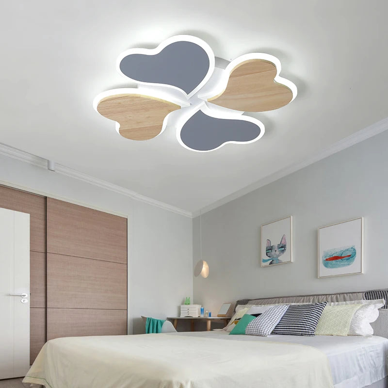 plafonnier led trèfle à quatre feuilles éclairage intérieur monté - vue 4 sur 7
