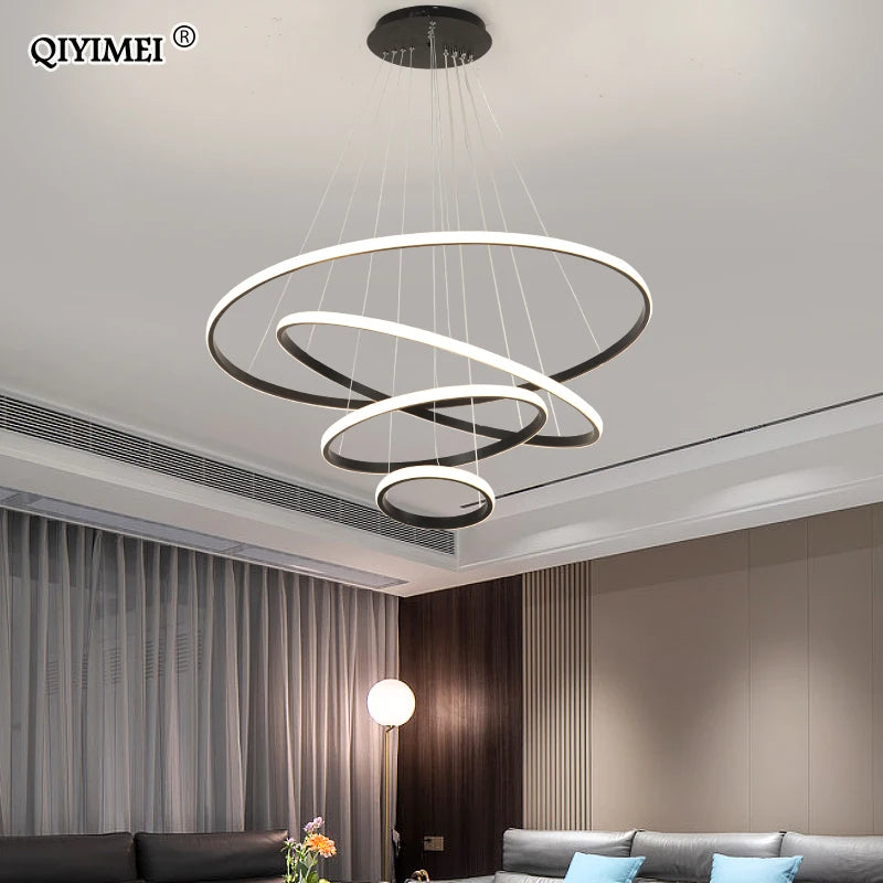 lampe led suspendue en aluminium luminaire décoratif d'intérieur nouveau - vue 2 sur 5