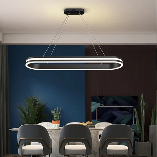 suspension led pour éclairage intérieur moderne et élégant - vue 4 sur 8