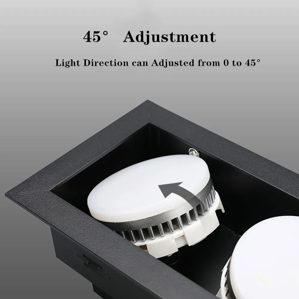 spot led encastrable plafond sans éblouissement - vue 3 sur 8