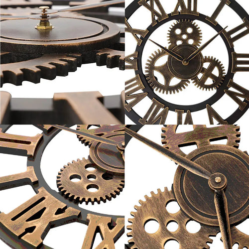 horloge murale style industriel décorative pour vente en gros - vue 10 sur 10