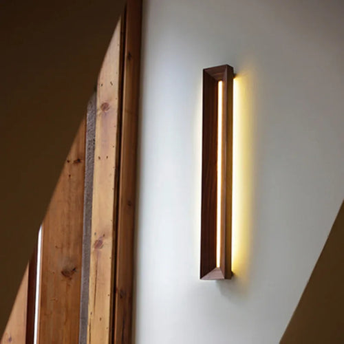 applique murale en bois moderne pour éclairage intérieur - vue 6 sur 7