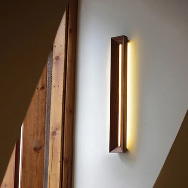 applique murale en bois moderne pour éclairage intérieur - vue 5 sur 7