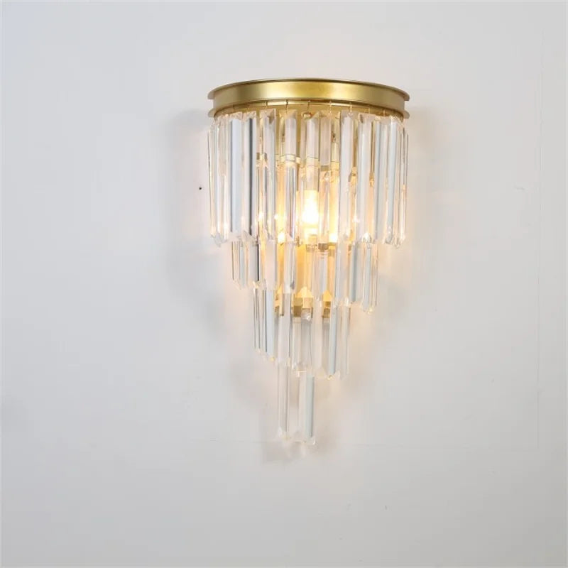 applique murale nordique en cristal pour décoration moderne intérieure - vue 4 sur 6