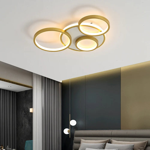 lustre led moderne en bois et aluminium pour éclairage intérieur - vue 3 sur 18