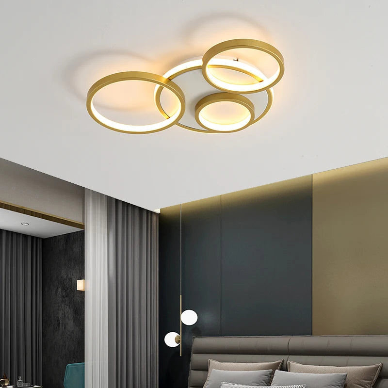 lustre led moderne en bois et aluminium pour éclairage intérieur - vue 3 sur 18