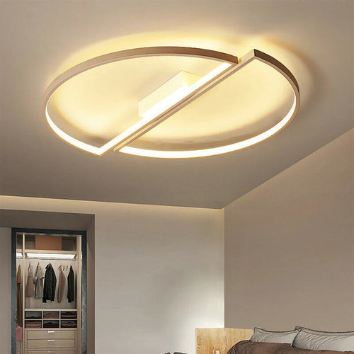plafonnier moderne demi-cercle à leds pour décoration nordique - vue 2 sur 9