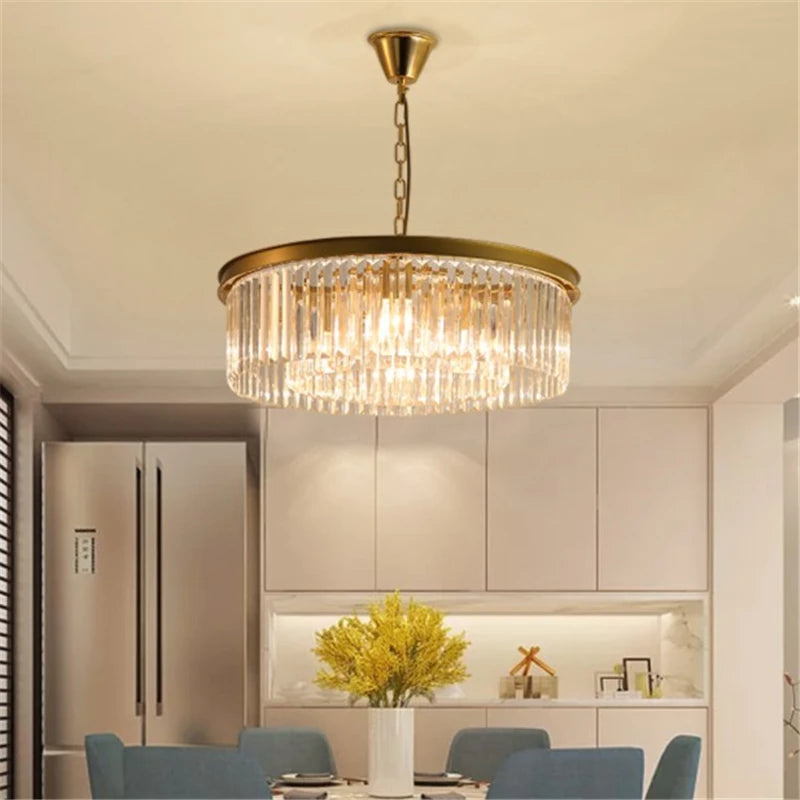 lustre en cristal de luxe pour décoration intérieure - vue 4 sur 8