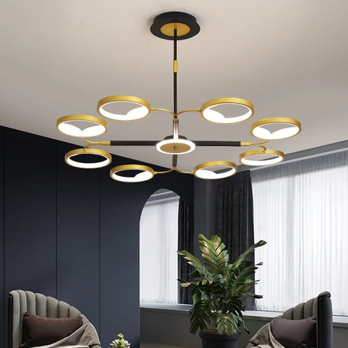 plafonnier led design moderne pour intérieur élégant et raffiné - vue 2 sur 9