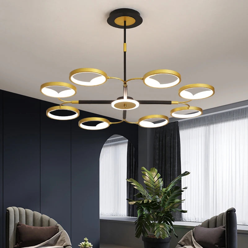 plafonnier led design moderne pour intérieur élégant et raffiné - vue 2 sur 9