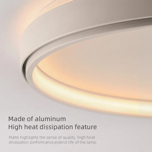 plafonnier led rond blanc - vue 4 sur 6