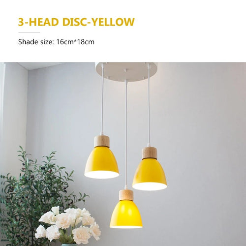 Lustre nordique bois 3 têtes décor - vue 15 sur 26