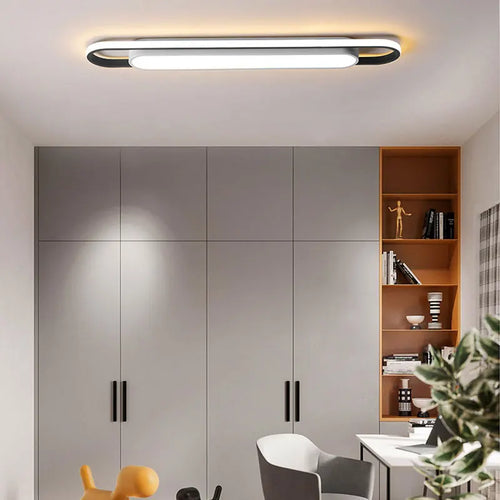 Plafonnier rectangulaire simple plafond moderne à LED - vue 3 sur 9