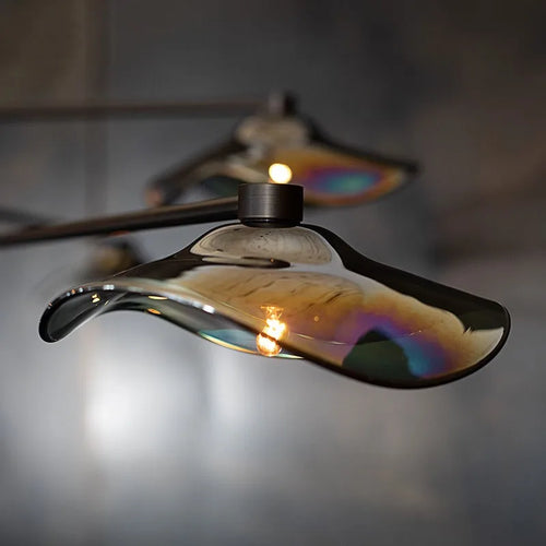 lustre à fleurs led design moderne fait main pour intérieur créatif - vue 6 sur 6