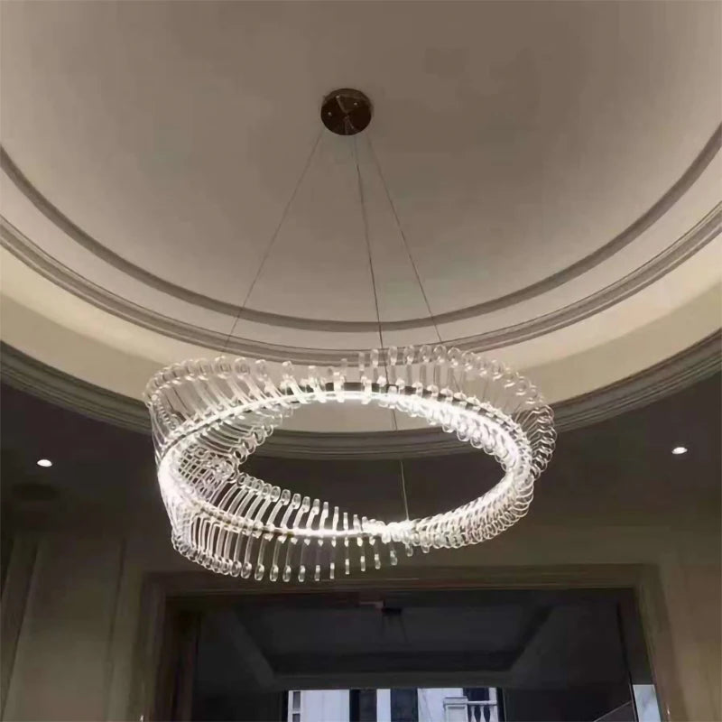 lustre design moderne led luminaire simple nordique suspendu - vue 4 sur 9