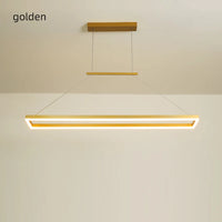 lustre moderne rectangulaire éclairage LED pour restaurant