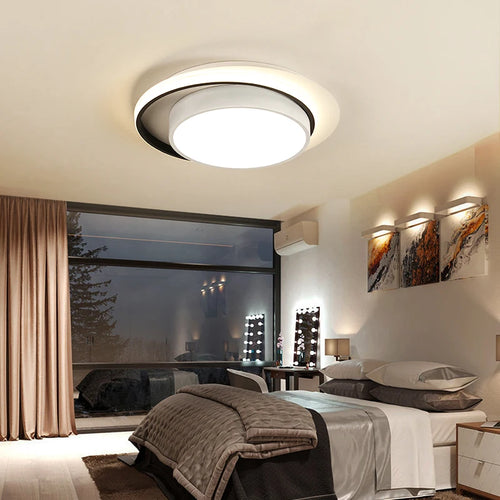 plafonnier acrylique rond pour décoration intérieure moderne - vue 4 sur 10