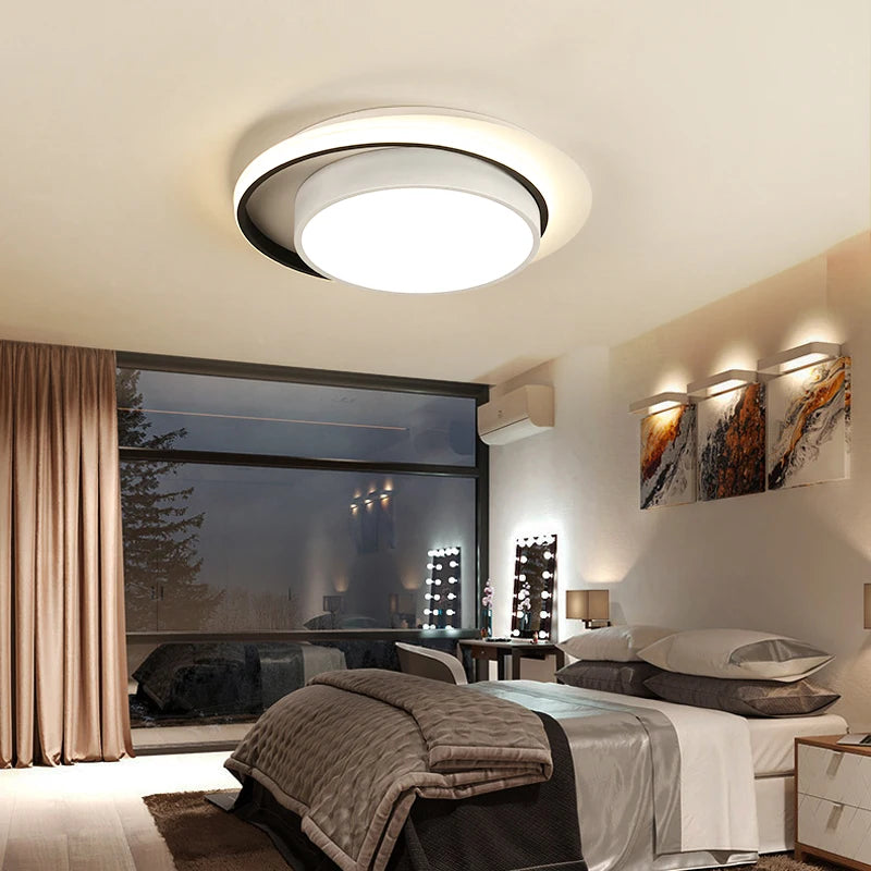 plafonnier acrylique rond pour décoration intérieure moderne - vue 4 sur 10