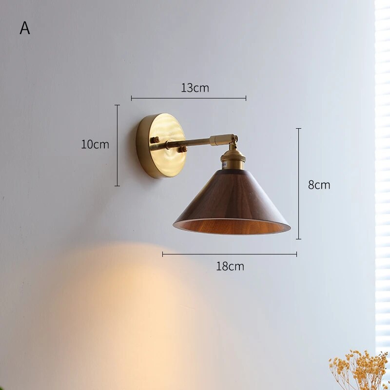 Applique murale en bois avec chaîne à tirer - vue 12 sur 18