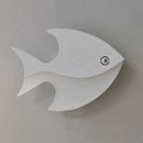 applique murale led créative en acrylique forme poisson pour enfants