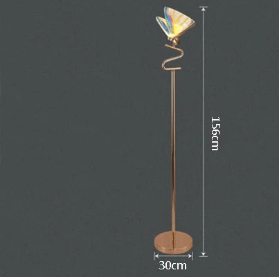 lampe à poser papillon design moderne veilleuse créative luminaire luxe - vue 12 sur 12