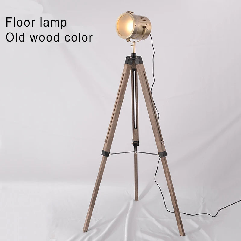 lampadaire nordique en bois massif avec éclairage led moderne - vue 9 sur 10