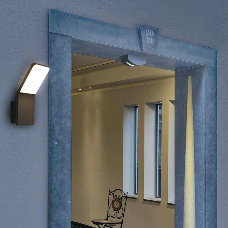 Éclairage mural extérieur LED lumières escalier entrée balcon maison jardin porche terrasse applique étanche phare de porte - vue 4 sur 7