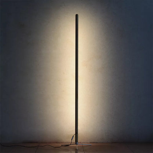 Lampadaire sur pied en bois à LED - vue 2 sur 8