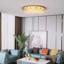 plafonnier led rond cristal luxe style postmoderne européen