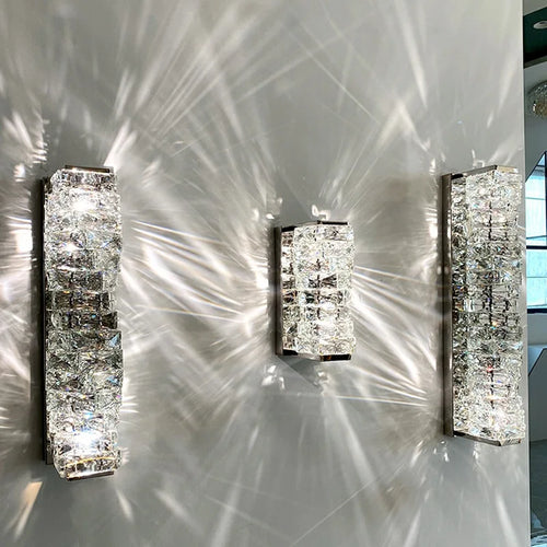 applique murale moderne en cristal décoration intérieure étoile élégante - vue 4 sur 18