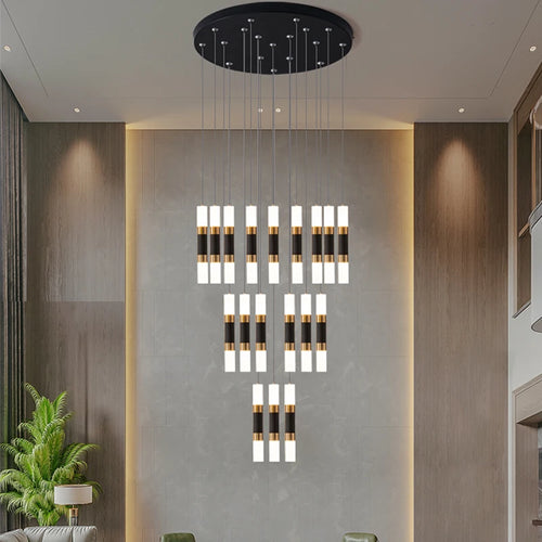 lustre à led en acrylique moderne pour espaces créatifs - vue 2 sur 12