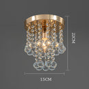 suspension en cristal doré et argenté décoratif