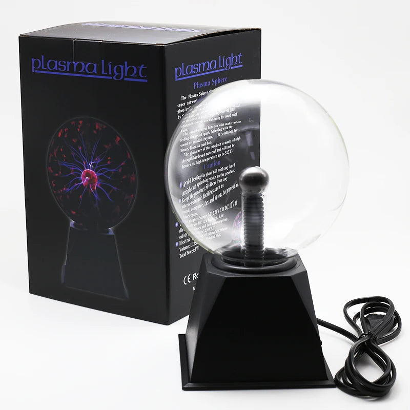 té magique Plasma tactile lumière sensible enfant cadeau de vacances AC 220 V intérieur bureau déco verre boule lampe 	 veilleuses - vue 10 sur 10