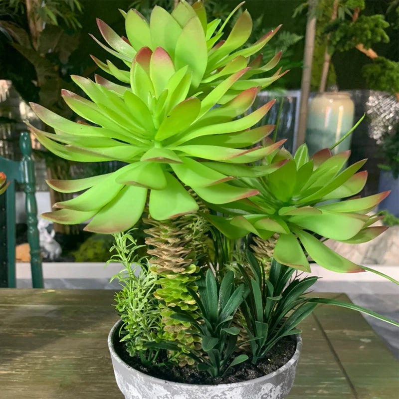 cactus tropical artificiel pour décoration de bureau - vue 3 sur 12