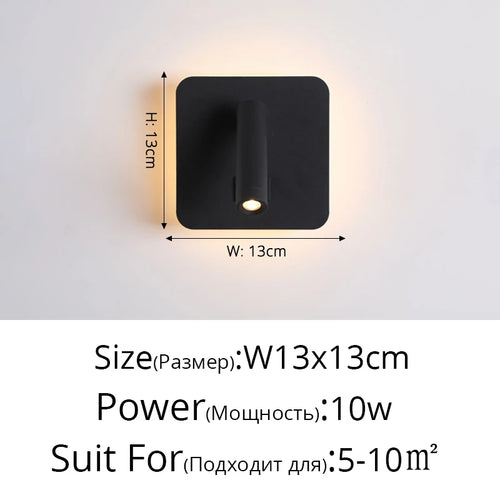 lustre led minimaliste avec interrupteur de projecteur déco - vue 12 sur 14