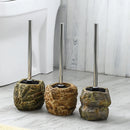ensemble créatif de support de brosse de toilette en céramique rétro