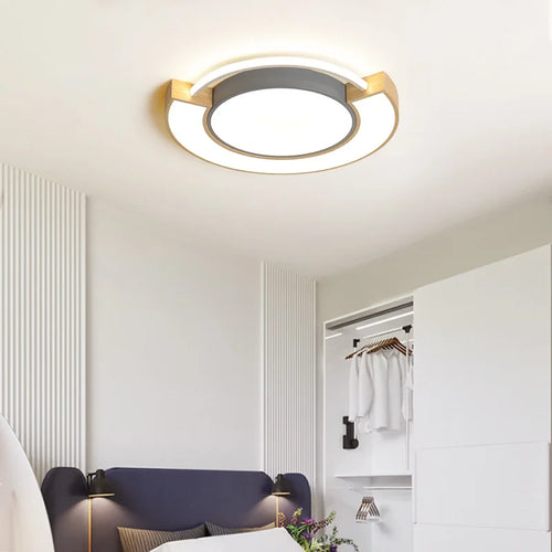plafonnier simple moderne nordique monté style chaud - vue 3 sur 10