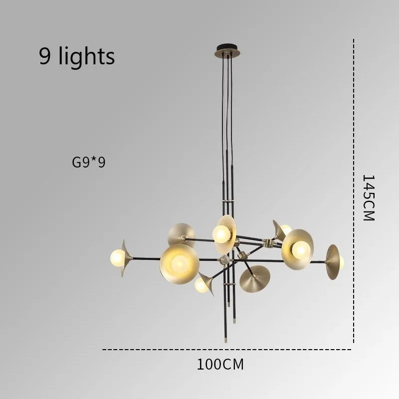 suspension postmoderne nordique design pour éclairage intérieur décoratif - vue 8 sur 10
