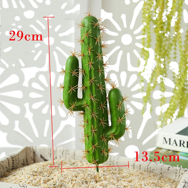 plantes tropicales cactus artificiel décoration intérieure succulente en plastique - vue 2 sur 9
