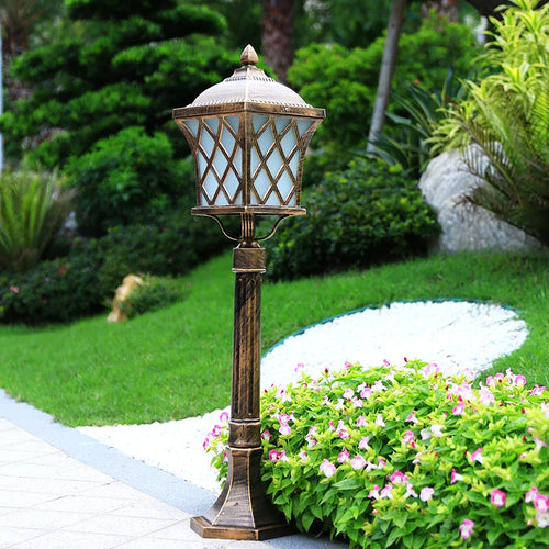 lampe de pelouse extérieure étanche style européen éclairage de jardin - vue 6 sur 8