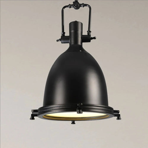 Suspension industriel Vintage en verre E27 - vue 6 sur 10
