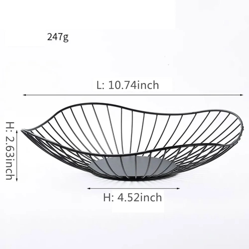 bols de rangement modernes en métal pour collations et fruits - vue 10 sur 17