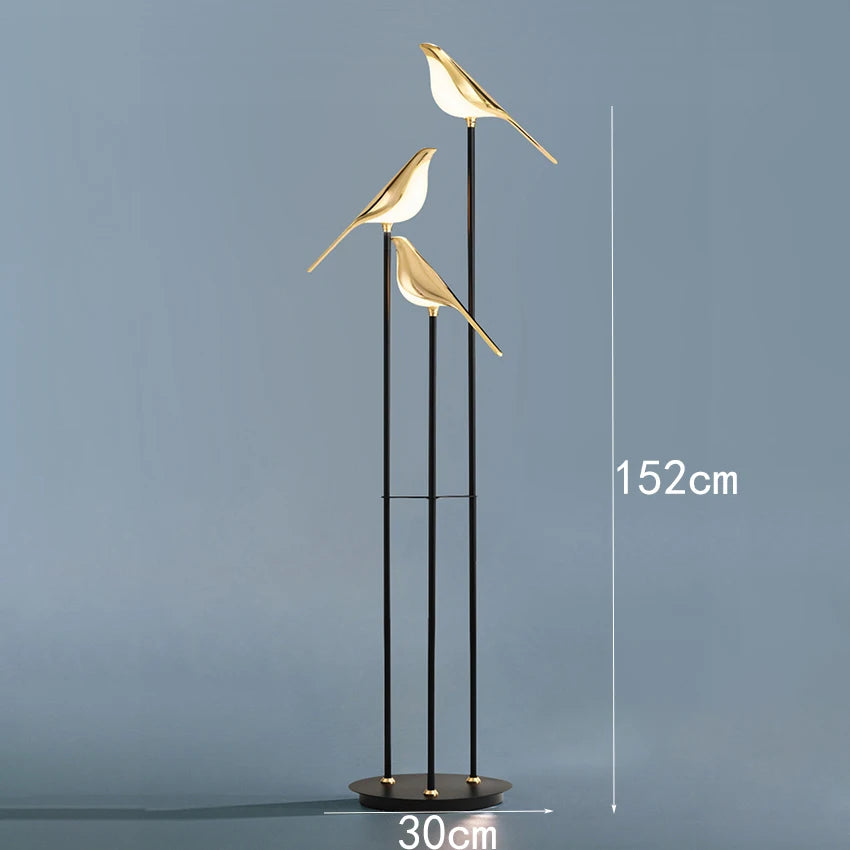 design lampe de table LED placage postmoderne or oiseau alliage acrylique lampe de bureau pour chambre étude salle salon lampadaire - vue 10 sur 10