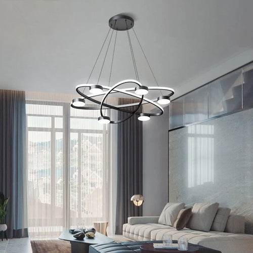 suspension led post-modernes en acrylique design nordique - vue 5 sur 8