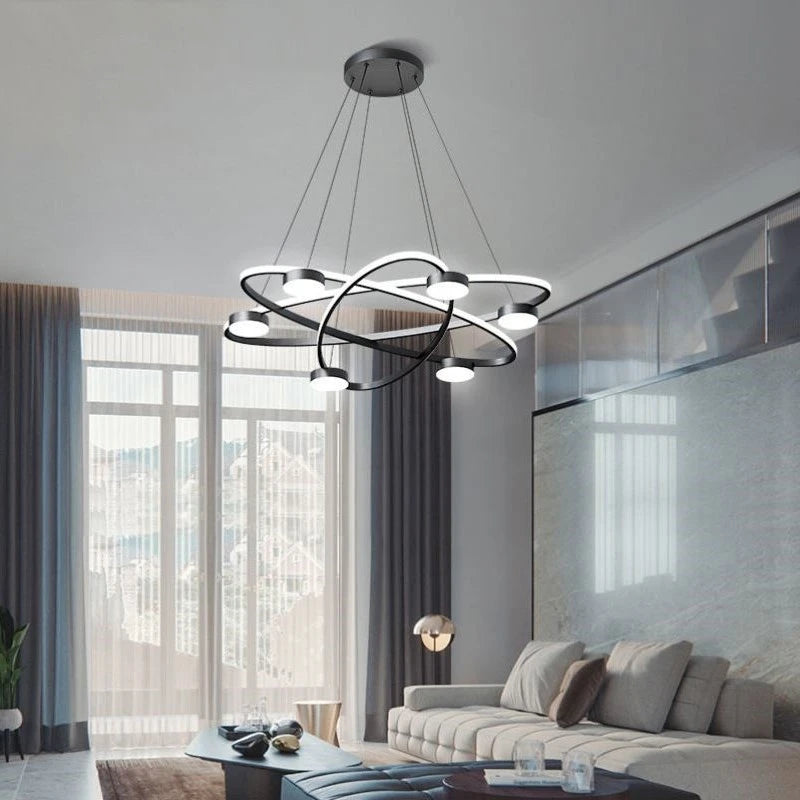suspension led post-modernes en acrylique design nordique - vue 4 sur 8