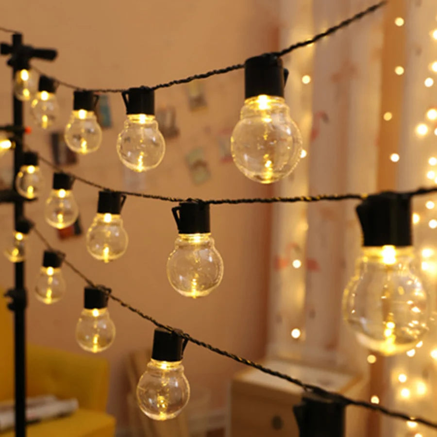 guirlande lumineuse led pour décoration extérieure festive - vue 1 sur 8