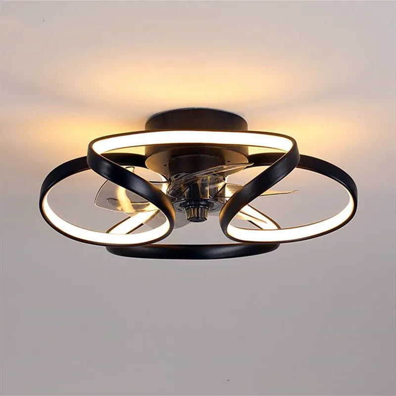 ventilateur de plafond smart led muet trois vitesses 	 style - vue 3 sur 9
