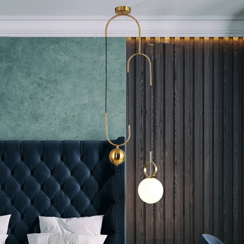 suspension boule en verre design créatif pour intérieur - vue 4 sur 7